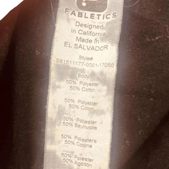 Fabletics Women's Black Whitney Open Shoulder Back Short Sleeve Athletic Shirt - Picture 12 of 12